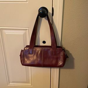 Fossil deep burgundy leather purse